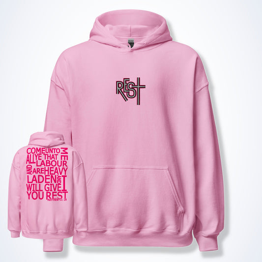 Rest Hoodie Pink free shipping